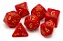 Conjunto de 7 Dados para RPG - Vermelho Perolado - Imagem 1