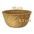 Kit Vaso Cuia De Fibra de Coco 19x9cm Pequeno Com Suporte e Corrente - Nutricoco - Imagem 2