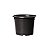 Vaso Pote de Muda Pequeno 90ml Redondo 06 Preto De Plástico  Nutriplan - Imagem 1