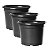 Vaso Pote de Muda Pequeno 90ml Redondo 06 Preto De Plástico  Nutriplan - Imagem 3