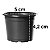 Vaso Pote de Muda Pequeno 90ml Redondo 06 Preto De Plástico  Nutriplan - Imagem 7