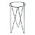 Suporte Tripé de Chão Metal Elevado 60cm Preto Para Vaso e Planta 25cm de Diâmetro - Imagem 1