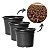 Vaso Pote de Muda Médio 415ml Redondo 11 Preto De Plástico  Nutriplan - Imagem 4