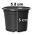 Kit 100 Vaso De Muda NP06 Holambra Redondo Pote Preto De Plástico - Nutriplan - Imagem 2