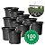 Kit 100 Vaso De Muda NP15 Holambra Redondo Pote Preto De Plástico - Nutriplan - Imagem 1