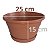 Vaso Pendente tamanho 02 Grande 4 Litros De Plástico Com Prato e Cabo de Aço 50cm - Imagem 2