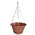 Kit Vaso Suspenso 01 De Plástico de 2 Litros Com Prato e Cabo de Aço 40cm - Imagem 6