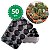 Kit 50 Porta Vaso NP06 15 Cavidades Preto - Nutriplan - Imagem 1