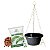 Kit Vaso Cuia Suspenso Para Samambaia + Fert 140 ml + 2KG Terra + Argila Expandida - Imagem 7