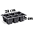 Kit 25 Bandeja de Muda 06 Células PP Preto - Nutriplan - Imagem 5