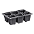 Kit 25 Bandeja de Muda 06 Células PP Preto - Nutriplan - Imagem 6