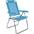 Cadeira Mor Alumínio Reclinável C/ Porta Copo Boreal Azul - Imagem 1