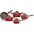 Jogo de Panelas Brinox Antiaderente Granada 5 Pç Vermelho - Imagem 1