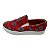Tênis Slip On Caveira Vermelho Unissex Sapatos Tamanhos 33 ao 43. - Imagem 1