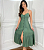 Vestido Poá Lara Verde de Alcinha com Bojo e Forro - 1014 - Imagem 1