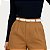 Cinto Feminino BRANCO Fino De Couro Moda Blogueira Elegante fino Feminina Tendência Social Jeans e Casual - Imagem 4