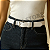 Cinto Feminino BRANCO De Couro Montana Casual e Social Da Moda Blogueira Fivela Quadrada Prata - Imagem 3