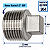 Tampão / Bujão Aço Inox 304 – Rosca Macho 1/2" BSP - Imagem 2
