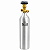 Cilindro de Gás Carbônico CO2 - Aluminio - 0,9 KG - Válvula ABL - Imagem 1