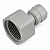 DMfit Conexão Rápida Tubo 3/8" x Rosca Fêmea BSP 3/4" AFAB0609F-1 - Imagem 1