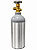 Cilindro de Alumínio CO₂ 5 LBS (2,3 kg) Portátil Válvula ABNT 209-1 - Imagem 1