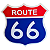 Placa Decorativa Route 66 3D em PLA Premium | Decoração para Garagem, Bar, Oficina e Área Gourmet - Imagem 1