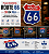 Placa Decorativa Route 66 3D em PLA Premium | Decoração para Garagem, Bar, Oficina e Área Gourmet - Imagem 2