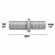 Adaptador DMfit Pino 5/16" x Espigão 5/16" – ATBC0505 - Imagem 3