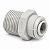 Engate Rápido DMfit AMC0607 – Tubo 3/8" x Rosca Macho NPT 1/2" - Imagem 1