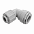 DMfit APSEU0604 – União Cotovelo Tubo 3/8" x Cano Inox/Alumínio 1/4" - Imagem 1
