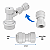 Conector Ball Lock para Gás Branco + Engate Rápido DMfit 3/8" - Imagem 3