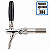 Torneira de Chopp Italiana G5/8" x 100 mm com Controle de Vazão – Parcial Inox ou 100% Inox - Imagem 4