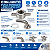 Conjunto Porca Borboleta + Pino Curvo 3/8" em Aço Inox - Imagem 3