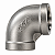 Cotovelo 90° Aço Inox 304 Rosca Fêmea 1/2" BSP x 1/2" BSP - Imagem 2