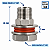 União Bulkhead Aço Inox 304 Rosca Macho 1/2" BSP - Imagem 2