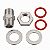 União Bulkhead Aço Inox 304 Rosca Macho 1/2" BSP - Imagem 3