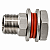 União Bulkhead Aço Inox 304 Rosca Macho 1/2" BSP - Imagem 1
