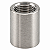 Luva Aço Inox Rosca Fêmea 1/2" BSP x 1/2" BSP - Imagem 1