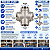 Cruzeta Aço Inox 304 – 4 Vias Rosca Fêmea 1/2" BSP - Imagem 3