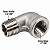 Cotovelo 90° Aço Inox 304 – Rosca Macho 1/2" BSP x Fêmea 1/2" BSP - Imagem 2