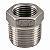 Bucha de Redução Aço Inox 304 – Macho 3/4" BSP x Fêmea 3/8" BSP - Imagem 1