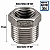 Bucha de Redução Aço Inox 304 – Macho 1/2" BSP x Fêmea 3/8" BSP - Imagem 2