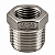 Bucha de Redução Aço Inox 304 – Macho 1/2" BSP x Fêmea 3/8" BSP - Imagem 1