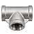 Tê 3 Vias Aço Inox 304 – Rosca Fêmea 1/2" BSP - Imagem 1