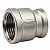 Luva de Redução Aço Inox 304 – Fêmea 1/2" BSP x Fêmea 1/4" BSP - Imagem 1