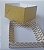 Caixa quadrada (7x7x4) Mini Chevron Ouro - Imagem 5