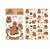 KIT COM 4 CARTELAS DE ADESIVOS CAPIVARA GOURMET - Imagem 1
