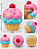 SQUISHY CUPCAKE GRANDE PERFUMADO - UNIDADE - CORES SURPRESA - Imagem 1