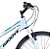 BICICLETA INDIE 24 21V ACO BRANCO/AZ/PTO - Imagem 3