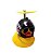 BUZINA SILICONE PATO COM CAPACETE PRETO TUBARÃO - Imagem 1